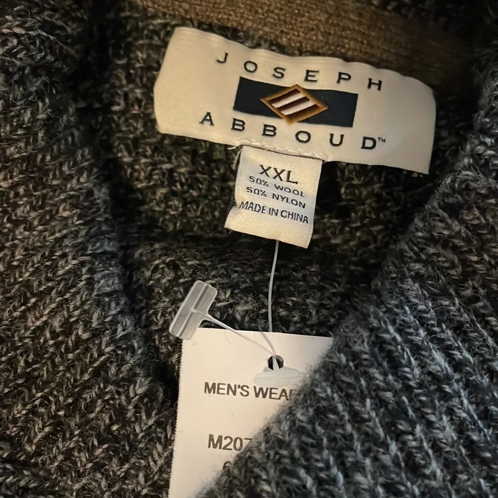 Gray‎ Shaw Collar Sweater - XXL